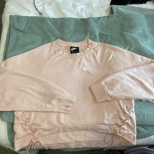 Nike tie cropped sweatshirt